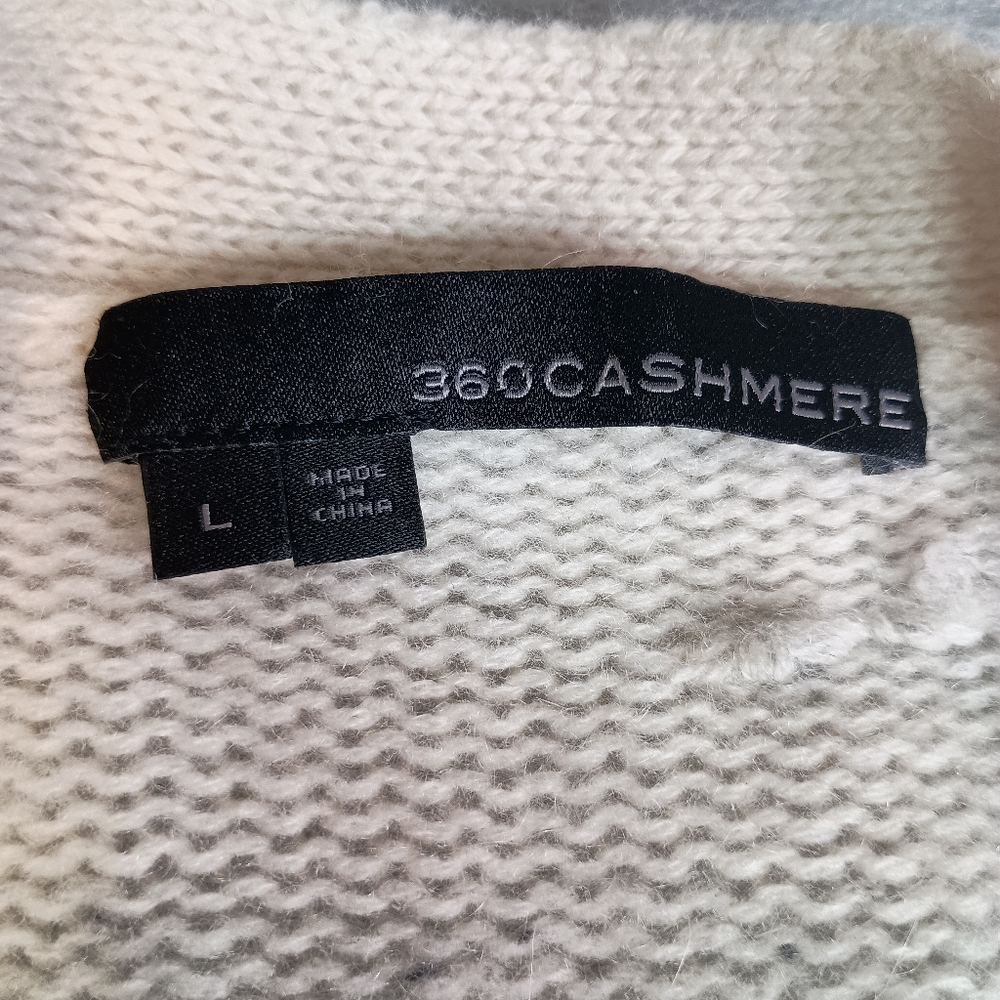 360 Cashmere Women's L Four Button 100% Cashmere Cottagecore Cardigan Sweater - Picture 2 of 6